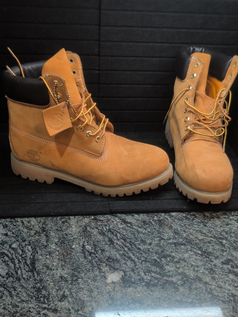 Timberland Wheat Nubuck 6-Inch Lace-Up Work Boots